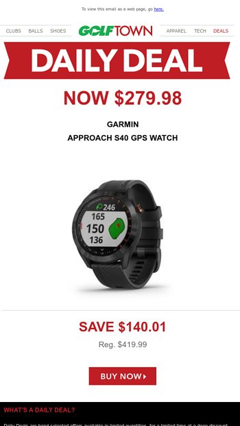 Golf on sale town watches