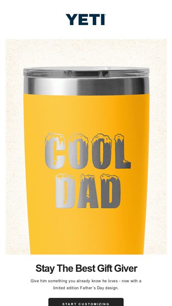 Limited Edition Dad's Day Designs - Yeti