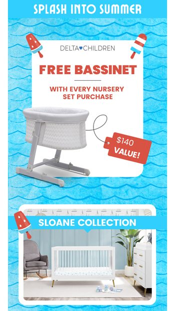 Memorial Day Sale   FREE BASSINET with Nursery Set Purchase