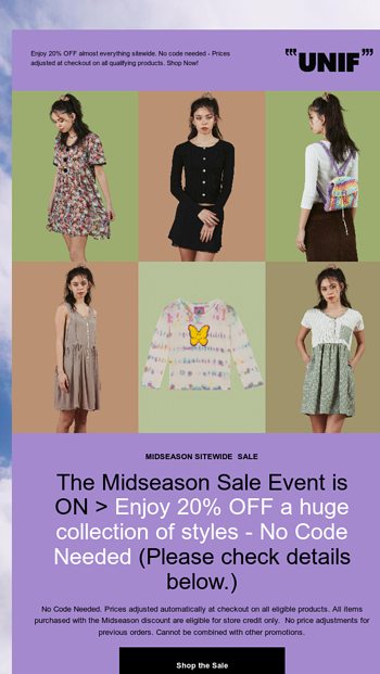 The Midseason Sale is ON