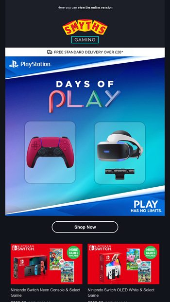 Check out Sony Days of Play offers