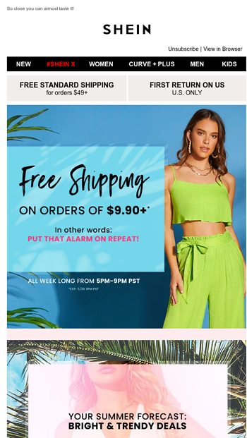 SHEIN Email Newsletters