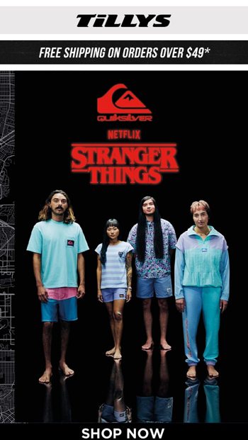 Quiksilver x Netflix Stranger Things Collection 🍿Plus Enter to