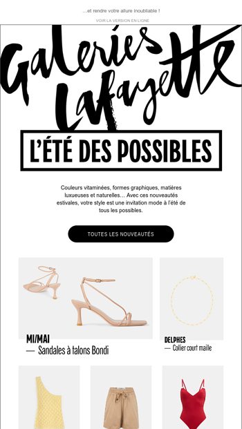 Galeries Lafayette Email Newsletters