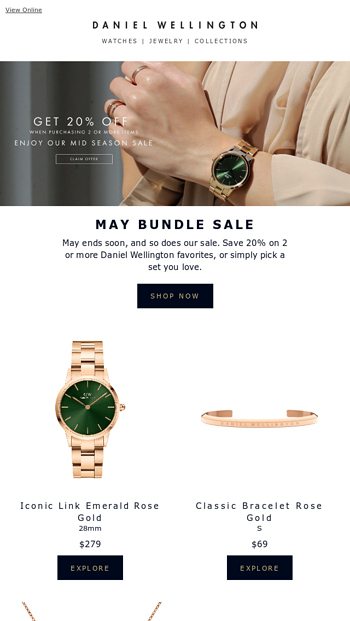 Daniel wellington 20 clearance off