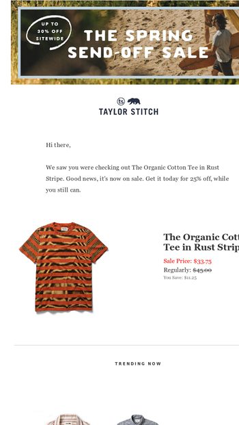   Heads Up Theres A Discount At Taylor Stitch