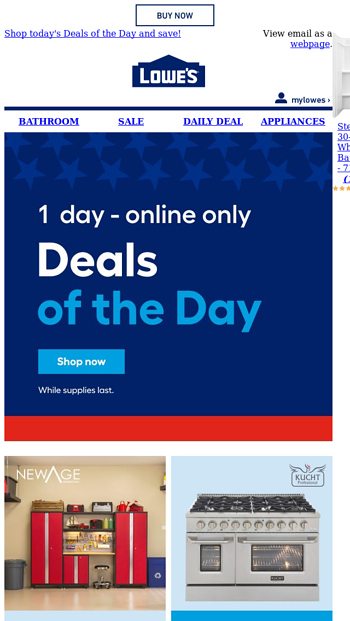 Lowe's Email Newsletters