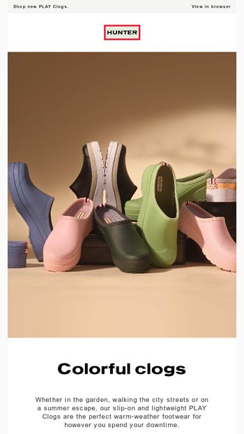 Trending now Colorful clogs