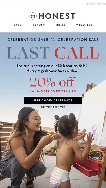 Our Celebration Sale is ending SOON