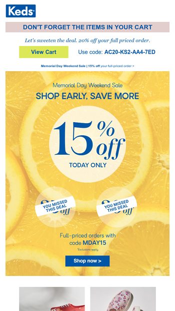 Keds sale hot sale coupon code