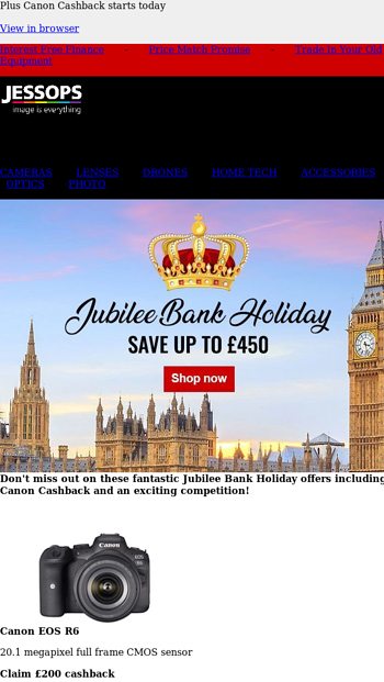 Join in the Jubilee celebrations with up to pound450 off