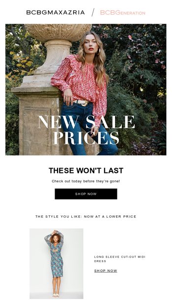 BCBGMAXAZRIA Email Newsletters