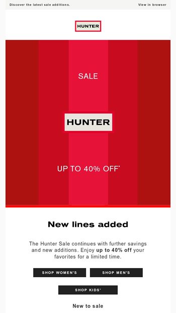 SALE Now up to 40 off
