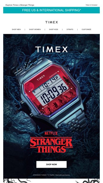 Stranger Things are happening at Timex