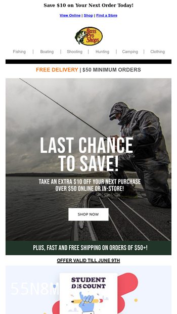 Bass Pro Shops Email Newsletters