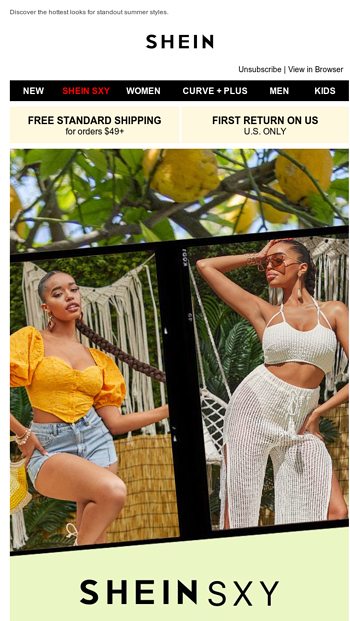 SHEIN SXY  June Trend Forecast