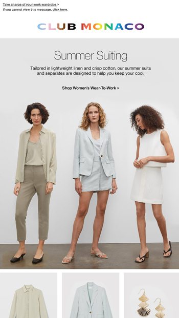 Suits tailormade for summer