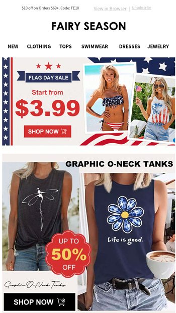 Flag Day Sale Start From 3