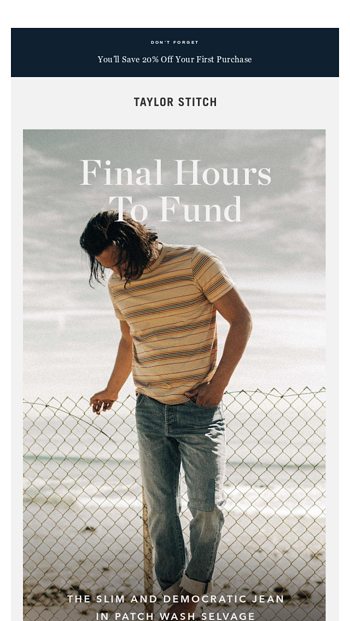 Final Hours For Patch Wash Selvage