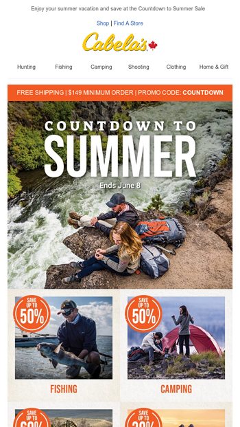 Cabela s Canada Email Newsletters