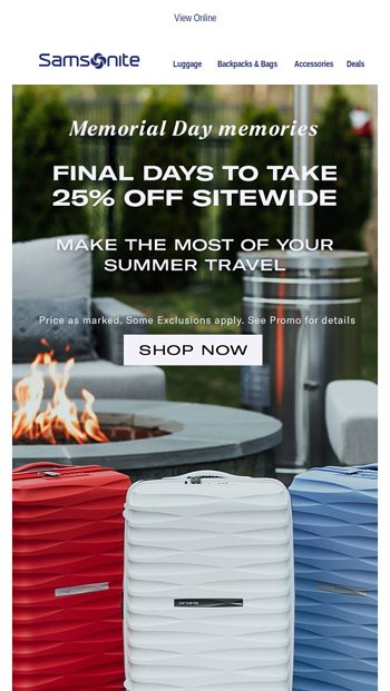 Last Call Take 25 Off Sitewide