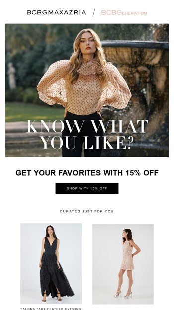 BCBGMAXAZRIA Email Newsletters