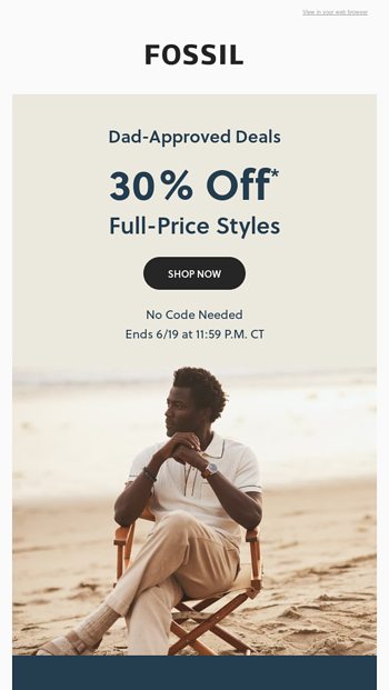 Fossil promo discount code not working