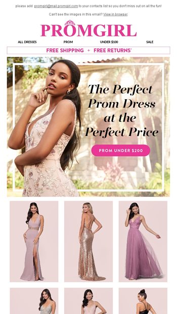 Promgirl returns outlet