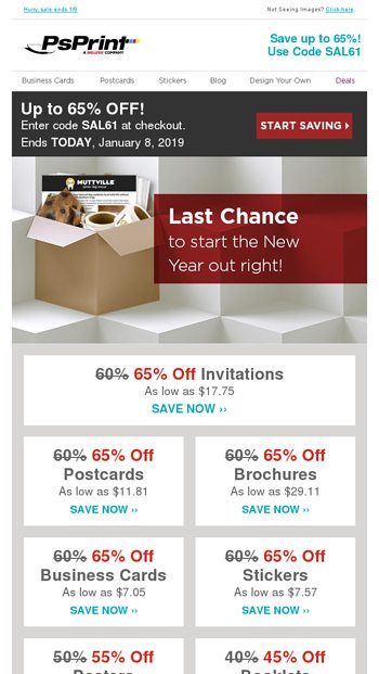 Last Day to Save Up to 65