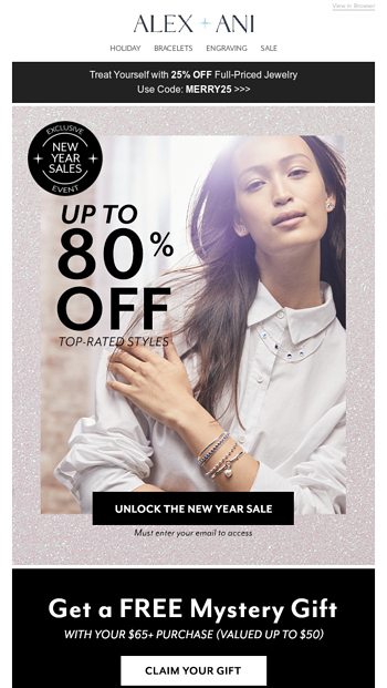 Alex and ani discount email sign up code