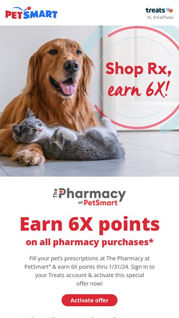 Earn 3x Treats Points during PetSmart's Anything for Dogs Month