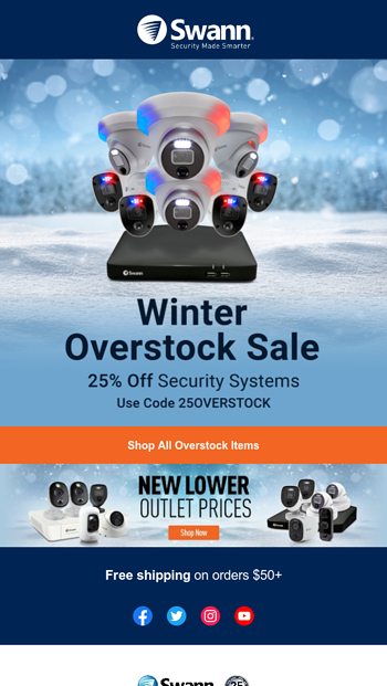 25 Off Overstock Security