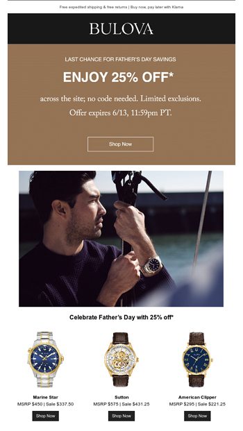 Bold  Timeless Fathers Day Gifts