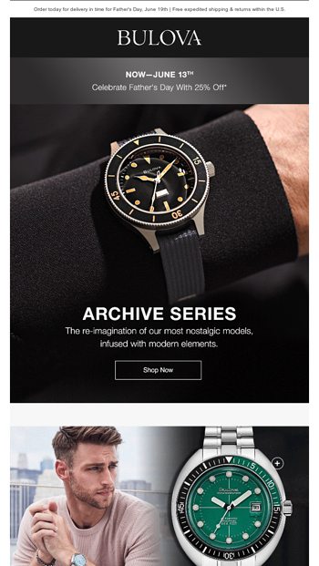 For the Refined Collector Bulova Archive Series