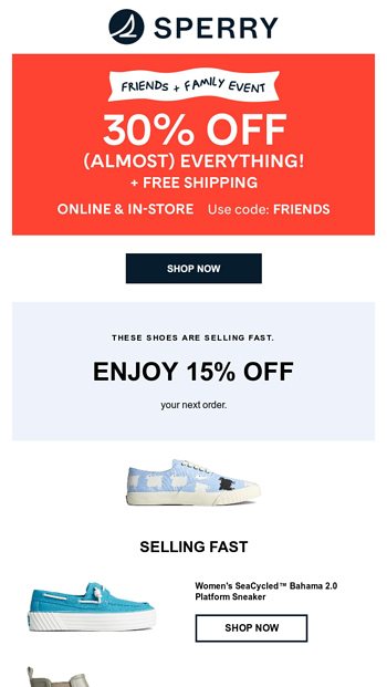 Sperry top online coupon