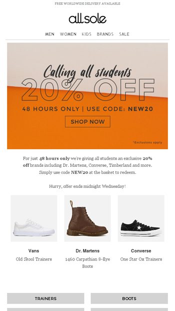 dr martens student discount 20