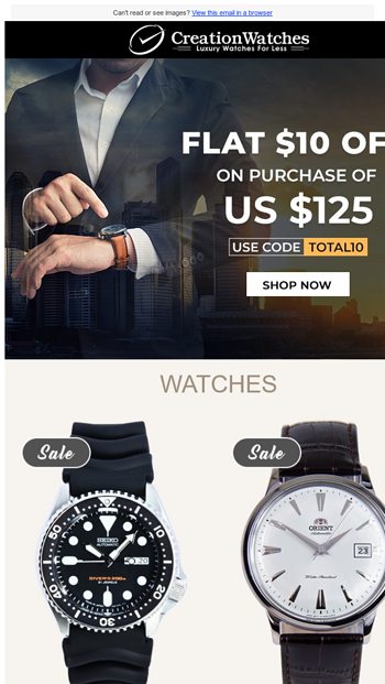 CreationWatches Email Newsletters