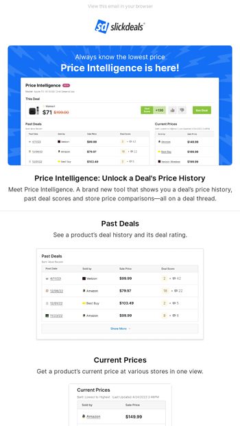 Slickdeals Email Newsletters