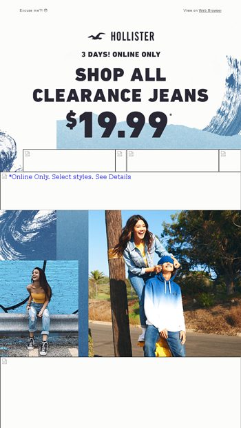 hollister clearance jeans