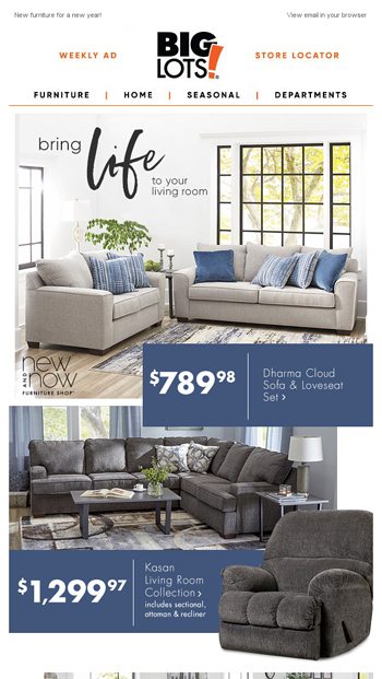 Dharma sofa big deals lots