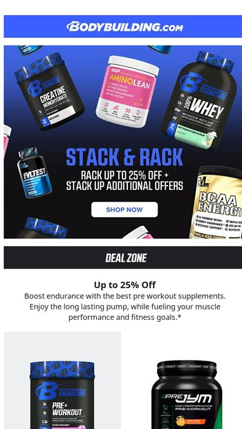 Up to 25 Off  Additional 15 Off PreWorkout