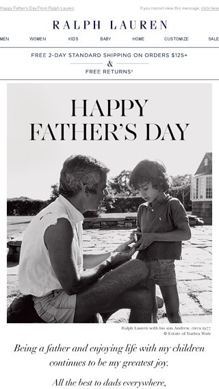 For All the Fathers - Ralph Lauren 