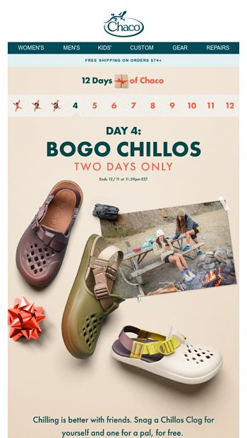 Chaco Email Newsletters