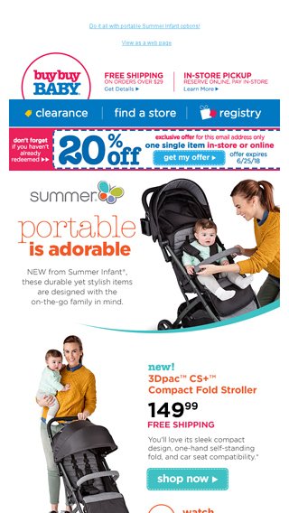 buy buy baby summer infant stroller