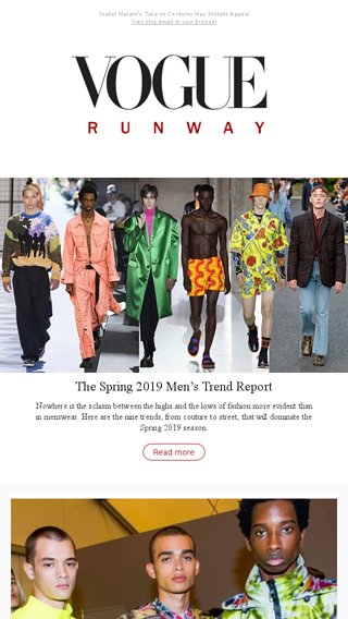 The Biggest Trends of Spring 2019 Menswear - Vogue Email Archive