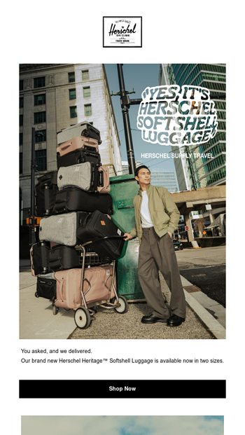Yes Itrsquos Herschel Softshell Luggage