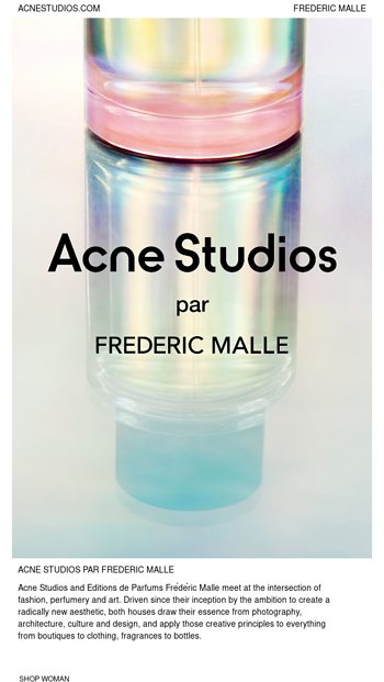 Coming soon Acne Studios par Freacutedeacuteric Malle