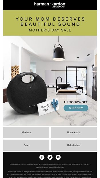 Celebrate Mothers Day with Beautiful Sound from Harman Kardon