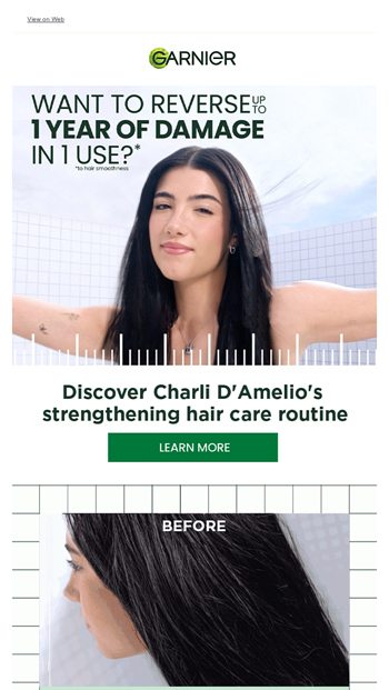 Charli DAmelios hair repair secret