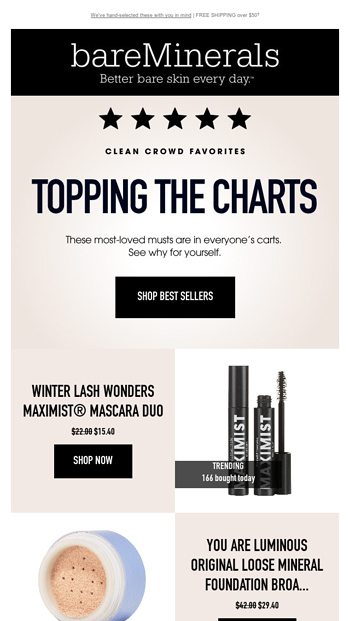 Clean beauty curated just for you